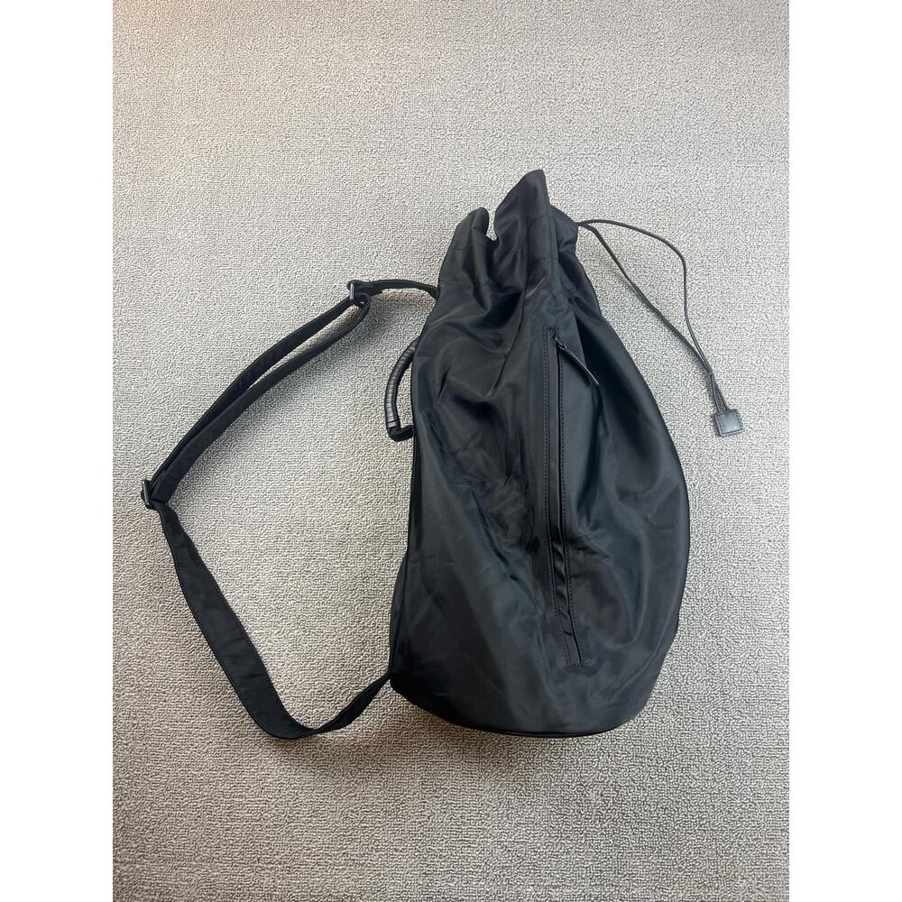 Staud Felix Black Nylon Bag With Strap Handle‎ and Drawstring